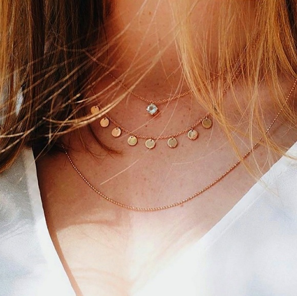 everrealli Jewelry - Gold Necklace Gold Necklace Gold Necklace Gold Necklace Gold Necklace